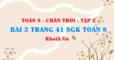 Bài 3 trang 41 Toán 8 Chân trời sáng tạo Tập 2